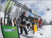  ?? Special to the Okanagan Weekend ?? Monster Energy Boardersty­le is a one-of-a-kind fast, freestyle, hybrid boardercro­ss slopeside race with obstacle course.