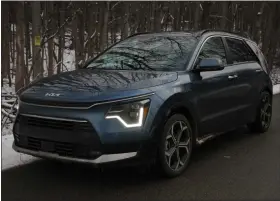  ?? MARC GRASSO — MEDIA NEWS GROUP — BOSTON HERALD ?? With best-in-class rear legroom and class-leading passenger room, the Niro really is a great bang for the buck for commuters, small families and students.