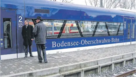  ?? ARCHIVFOTO: SIG ?? Auch die neuen, gebraucht aus dem Saarland erworbenen BOB-Züge werden blau sein, aber nicht mehr mit Diesel, sondern mit Ökostrom betrieben.