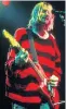  ?? ?? Kurt Cobain in his Dennis jumper in 1993 and, top, one made for Pistols biopic