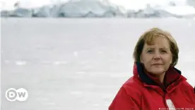  ??  ?? Angela Merkel famously visited glaciers in Greenland in 2007