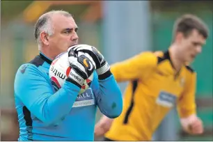  ??  ?? Fort William’s veteran goalkeeper Jimmy Paterson turned in a first class display against Turriff United last Saturday, including saving a penalty. Photograph: Iain Ferguson