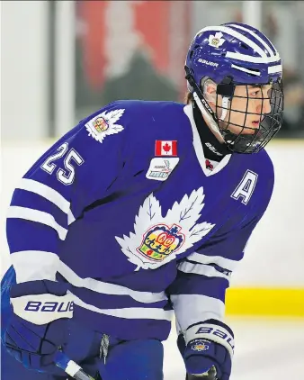  ?? HICKLING IMAGES ?? Will Cuylle, who was taken third overall by the Peterborou­gh Petes in April’s OHL entry draft but refused to report to the team, was acquired by the Windsor Spitfires on Friday.