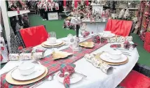  ??  ?? Top table Let the team at Rosebank help you create the perfect festive fayre look