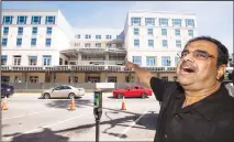  ?? Florida. (AP) ?? In this file photo, developer Danny Gaekwad talks about the roof top bar on his Hilton Garden Inn hotel that is presently under constructi­on in Ocala,