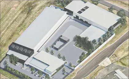  ?? IMAGE: SUPPLIED ?? Artist’s impression: This new police training facility to be constructe­d at Dubbo Regional Airport will cost almost $30 million and provide 54 jobs.