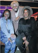  ?? LONDEKA DLAMINI Picture: ?? WOKE SQUAD: Hloni Maake, left, Uphendo Mdoda, back, and Katlego Selatlha were at WOKE Nights, a networking platform for artists and entreprene­urs at Roof Garden Bar in Central last Wednesday