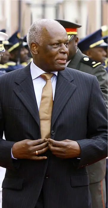  ??  ?? EX-PRESIDENTE DAEANGOLA, JOSÉ EDUARDO DOS SANTOS