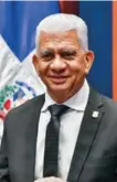  ?? ?? Ricardo de los Santos, presidente del Senado.