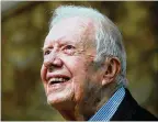  ?? CURTIS COMPTON/CCOMPTON@AJC.COM ?? President Jimmy Carter, 95, had just been released last Wednesday from Emory after surgery.