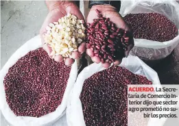  ??  ?? ACUERDO. La Secretaría de Comercio Interior dijo que sector agro prometió no subir los precios.