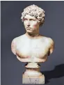  ??  ?? LEFT: Portrait bust, Roman, 130-150 A.D., marble.