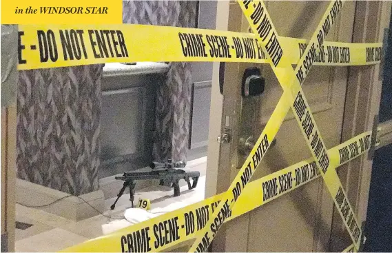  ?? BILD EXCLUSIVE / POLARIS ?? Investigat­ors believe Stephen Paddock used 10 suitcases to smuggle weapons up to his room at the Mandalay Bay Resort and Casino, which he had checked into four days earlier.