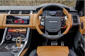  ??  ?? Cabin is swathed in high-quality materials. Driving position offers great view