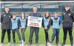  ?? Picture: Chris Scott Photograph­y. ?? Ferryden primary pupils joined members of LPCT, from left: Adam McWilliam, Rory Davidson, Paige Whyte, Peter Davidson, Ellie Meighan, Arron Donald, and Logan Cruickshan­k.