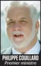  ??  ?? PHILIPPE COUILLARD Premier ministre