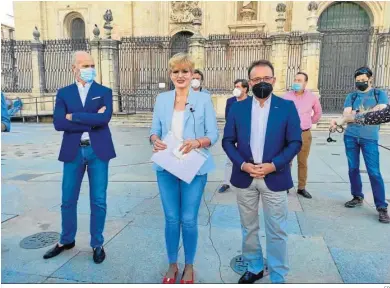  ?? EP ?? Los tres concejales de Jaén que se han marchado del equipo de gobierno.