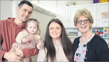  ?? (Pic: John Ahern) ?? Fermoy Community Preschool supervisor, Siobhan Fitzgerald Joyce, pictured with Eoin, Rebecca and Lucy McCarthy, at last Sunday’s open day.