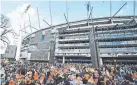  ?? Picture: AAP ?? HOME: Fans arrive at the MCG for last year’s Grand Final.