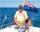  ?? Picture: ATERONON HEART ?? Back polishing his boat: Colin Grundon has new energy