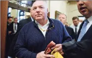  ?? Jessica Hill / Associated Press ?? Michael Skakel leaves state Supreme Court in Hartford after a hearing on Feb. 24, 2016.