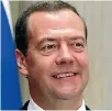 ?? PHOTO: REUTERS ?? Russian Prime Minister Dmitry Medvedev says hopes for better relations are ‘‘finished’’.