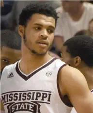  ?? By Jason Cleveland, SDN) (Photo ?? Mississipp­i State guard Quinndary Weatherspo­on prepares to get back to action following a timeout.