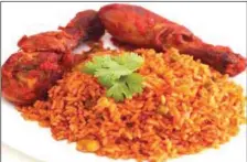  ??  ?? Nigeria's favourite dish… jollof rice