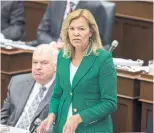  ?? BERNARD WEIL/TORONTO STAR ?? Deputy Premier Christine Elliott says public hearings aimed at developing a new sex education curriculum will be held across Ontario starting in September.