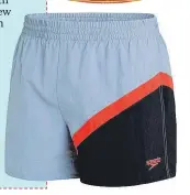  ??  ?? Swimming shorts, £24, Speedo