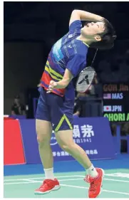  ??  ?? Last hurrah: Goh Jin Wei will be playing in her last World Junior Championsh­ips and she hopes to return with the singles gold medal.