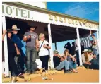  ??  ?? Cooling off at the famous outback watering hole