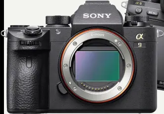  ??  ?? The Sony A9 offers blistering speed and an increasing­ly compelling pro lens line-up.