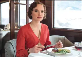  ??  ?? This image released by Twentieth Century Fox shows Daisy Ridley in a scene from “Murder on the Orient Express.”