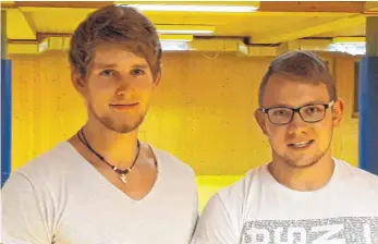  ?? FOTO: SV DÜRBHEIM ?? Trainieren die Ringer des SV Dürbheim: Pascal Mattes (links) und Andreas Wenzler.