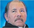  ??  ?? DANIEL ORTEGA Presidente de Nicaragua