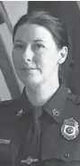  ?? DEB CRAM/ USA TODAY NETWORK ?? Sanford, Maine, police Sgt. Colleen Adams credits her parents for helping to pave the way for her.