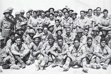  ?? PHOTO: DIA/ALEXANDER TURNBULL LIBRARY ?? Desert duty . . . The 28th Maori Battalion at a transit camp in Egypt in June 1941.