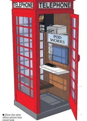  ??  ?? How the new office phone box could look