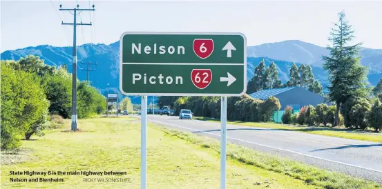  ?? RICKY WILSON/STUFF ?? State Highway 6 is the main highway between Nelson and Blenheim.