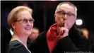  ??  ?? Freunde geworden: Meryl Streep und Dieter Kosslick 2016