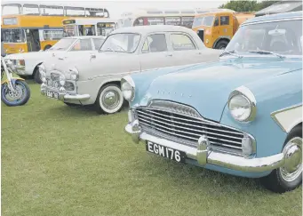  ??  ?? Some of the vehicles which will be on show over the weekend.