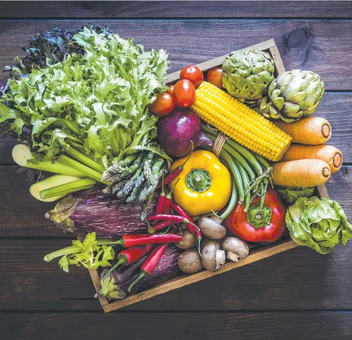  ?? ?? A variety of colourful vegetables can be grown at home.