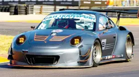  ?? Picture: Paul Bedford ?? LOCAL HERO. Franco Scribante (Porsche 997 Turbo) should be a huge crowd favourite at the Aldo Scribante circuit this Saturday.