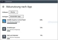 ??  ?? Rechts: Schließen Sie Apps mit großem Stromverbr­auch, sofern Sie diese im Moment nicht benötigen.
