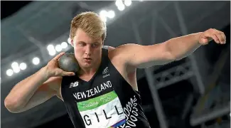  ?? GETTY IMAGES ?? Jacko Gill competes at the Rio Games last year.