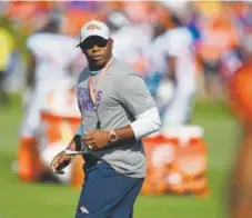  ?? Andy Cross, The Denver Post ?? Broncos coach Vance Joseph was critical of the pace of practice on Friday with the defense, and again on Saturday with the offense.