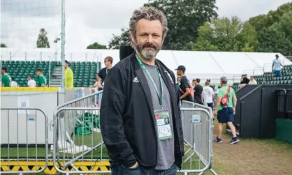  ?? Photograph: Gareth Phillips for the Guardian ?? Michael Sheen at the 2019 Homeless World Cup in Cardiff.