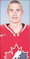  ?? HOCKEY CANADA IMAGES ?? Charlottet­own Islanders goalie Mason McDonald played for Canada at the world junior hockey tournament in Finland. He went 1-1 with a 2.52 goals-against average and a .861 save percentage.