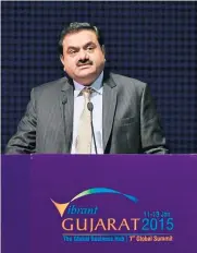  ??  ?? Gautam Adani’s fortune has climbed 26% to $8.7 billion
since the day before Narendra Modi was elected in
May last year.